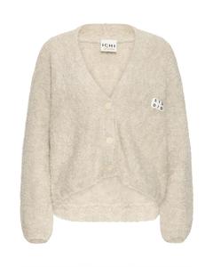 ICHI Вязаный кардиган в бежевом цвете