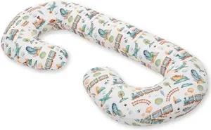 Подушка для беременных, поддерживающая подушка, оптимальная поддержка живота - чехол из моющегося хлопка BellaFurn