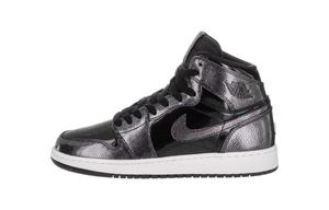 Кроссовки Jordan 1 Retro High Black Patent GS, черный