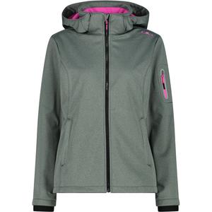 Женская мягкая меланжевая куртка CMP, зеленый