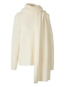 Свитер с шарфом Staud, нейтральный