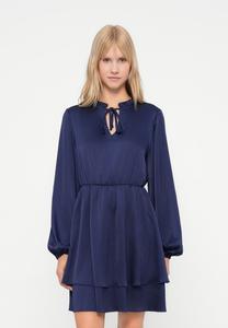 Платье VILA VIFENJA RUFFLE DRESS, Rhodonite/Dark Blue