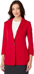 Женский блейзер Tommy Hilfiger - деловой пиджак с выгодным кроем и застежкой на одну пуговицу, Scarlet Red