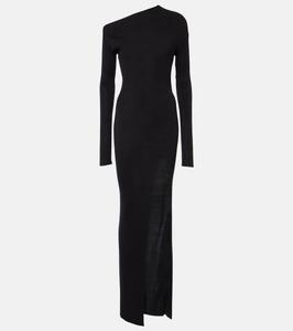 Длинное платье Ciro из смесового шелка Aya Muse, черный