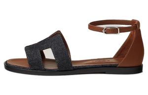 Санторини Однострап Сандалии Женские Синий HERMES