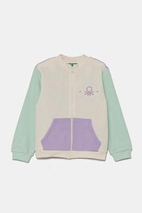 Детская хлопковая толстовка United Colors Of Benetton, фиолетовый
