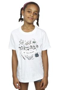 Хлопковая футболка Wizard In Training Harry Potter, белый