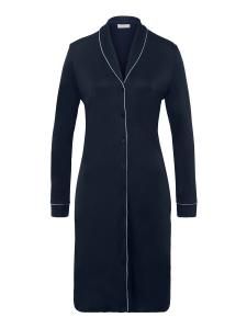 Ночная рубашка Hanro Nightgown Natural Comfort 100cm, темно-синий