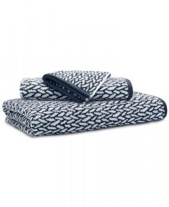 Банное полотенце Lauren Ralph Lauren Basketweave из хлопка махровое, красный