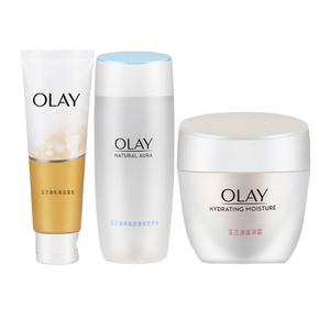 Набор для ухода за кожей с ниацинамидом: тоник, очищающее средство, увлажняющий и подтягивающий крем 100г+150мл+50г Olay