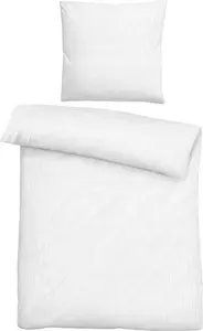 Постельное белье белое 1x 135x200 см + 1x 80x80 см Biberna