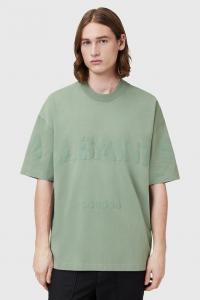 Хлопковая футболка BIGGY Allsaints, зеленый