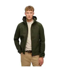 Куртка Trekker Softshell с капюшоном Superdry, зеленый