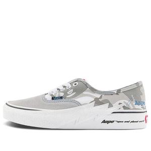 Кроссовки x aape authentic bolt sneakers 'grey blue' Vans, серый