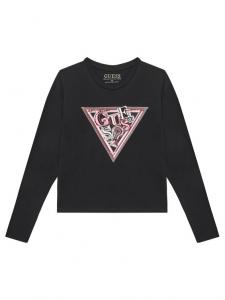 Блузка обычного кроя J5YI15 K6YW4 Guess, черный