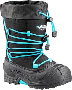 Детские зимние сапоги Baffin Junior YOUNG SNOGOOSE с утеплителем, водонепроницаемые, гибкие, с многослойной конструкцией и высоким голенищем, с подошвой из полярной резины, черный/синий