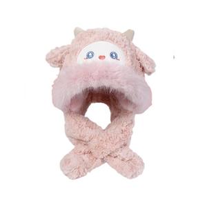 Cute Little Sheep Hats & Caps Sweet Style Design Thickened Warm Ancient And Mysterious Doll Products Oloy, розовый