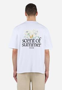 Футболка с принтом MILES OVERSIZED TEE Pegador, белый