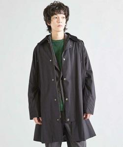 Пальто с двусторонним воротником из персиковой кожи Union Station, цвет Black