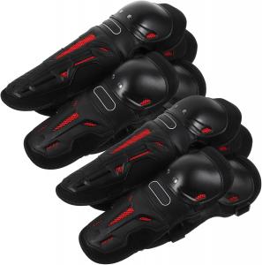 4 шт. Защитные налокотники и наколенники для велосипедистов. Легкие, дышащие, обеспечивают безопасность MAGICLULU, Black