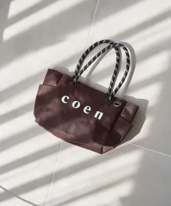 Сумка-шоппер из полиэстеровой ткани с логотипом Coen (размер M), цвет Dk Brown