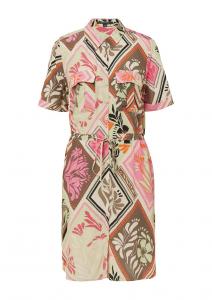 Платье-рубашка COMMA, Pink/Light pink