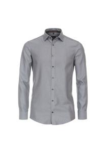 Мужская деловая рубашка однотонного современного кроя Venti, светло-коричневый