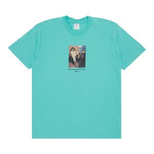 Футболка Supreme x Bernadette Corporation, бирюзовая