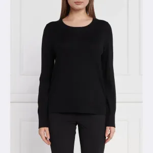 Свитер повседневного кроя с добавлением шерсти и кашемира Marc Cain, черный