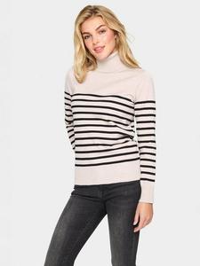 Джемпер с круглым вырезом в полоску от mila Saint Tropez, цвет Grey/Black