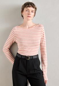 Топ Marc O'Polo LONG SLEEVE BOAT NECK STRIPED, Pink/White/Light Pink