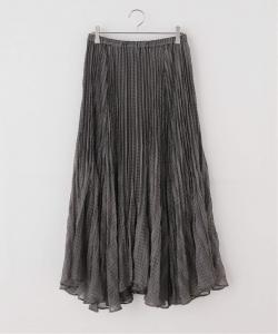 Прозрачная клетчатая плиссированная юбка