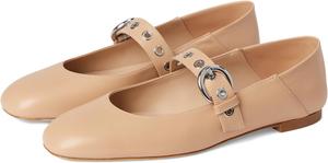 Балетки Stuart Weitzman Supermoto Mary Jane, Adobe