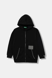 Детская хлопковая толстовка United Colors Of Benetton, черный