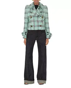 Клетчатая куртка-бюск Burberry, синий