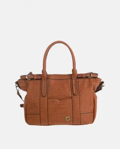 Сумка для боулинга из искусственной кожи Coco с металлической молнией Volum, коричневый