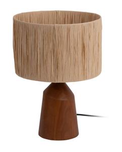 Настольная лампа Leitmotiv Sheer Trapeze, белый - натуральное волокно - текстиль - 25 x 36 x 25 см