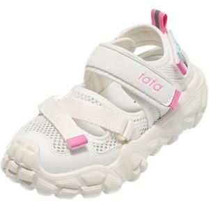 Детские сандалии с низким верхом, устойчивые к истиранию, дышащие TATA, розовый/белый