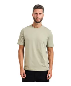 Зеленая футболка с круглым вырезом Bugatti, зеленый