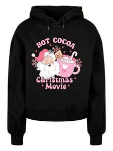 Пуловер F4NT4STIC Oversized Hoody Hot Cocoa and Weihnachten Movies Cozy, черный
