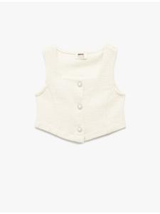 Блузка SS цвета экрю KOTON