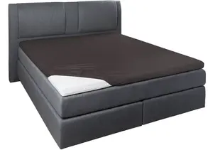 Простыня Primera " Простыня из тонкого джерси с эластаном для матрасов-топперов", подходит для матрасов-топперов и кроватей с пружинными матрасами 90-120х200-220 см, 1 шт., темно-коричневый