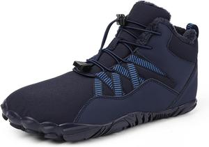 Водонепроницаемые зимние босоногоходные ботинки для пеших прогулок, походные ботинки для женщин и мужчин, для трейлраннинга, здоровые, противоскользящие Zlinib, 901 Blue