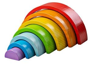 Маленькая деревянная радуга 7 штук Bigjigs Toys Inna marka