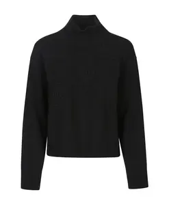 Черный свитер с цветочной вышивкой Ermanno Scervino, черный