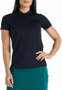 Женская рубашка-поло для гольфа с короткими рукавами SwingDish Juliet, черный