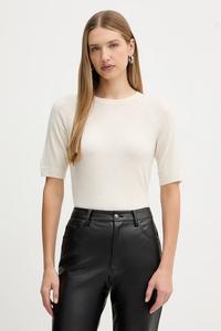 Шерстяная футболка YEN Mm, бежевый