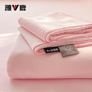 Yalu Простыня 160х230 см из хлопка, цвет Light Pink, мягкая и дышащая