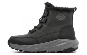 Мужские зимние ботинки Dickies на толстой подошве, черно-серый