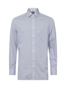 Рубашка белого и синего цвета OLYMP